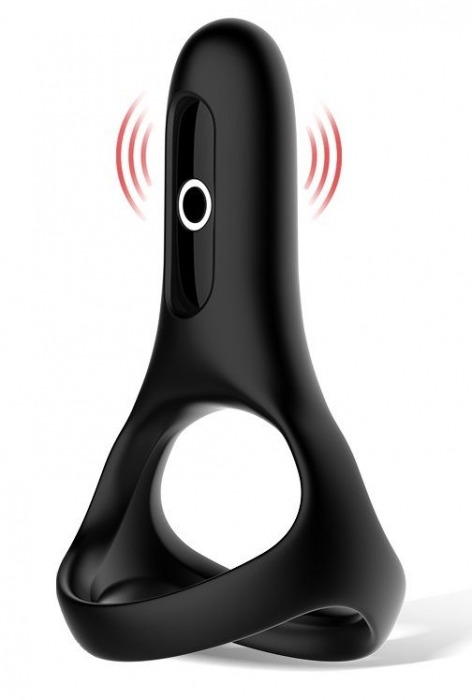 Черное виброкольцо Magic Motion Rise с подхватом мошонки - Magic Motion - в Подольске купить с доставкой