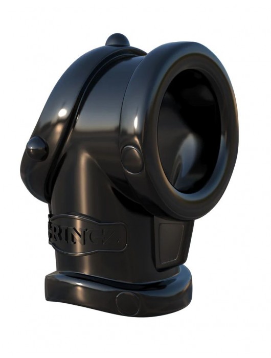 Черная насадка для пениса Cock Pipe with Ball-Stretcher - Pipedream - в Подольске купить с доставкой