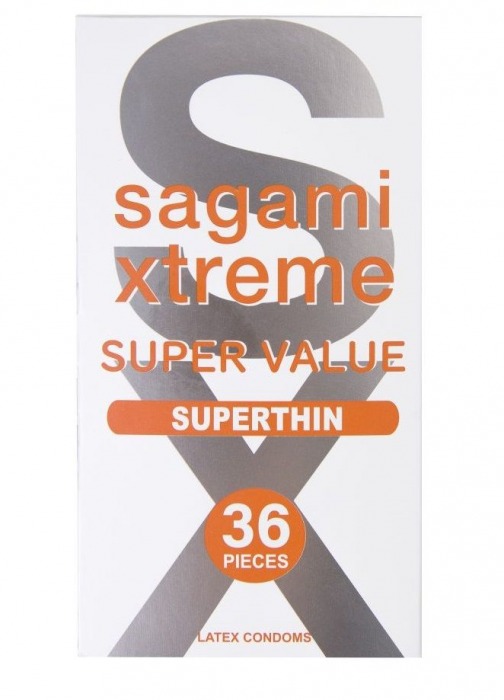 Ультратонкие презервативы Sagami Xtreme Superthin - 36 шт. - Sagami - купить с доставкой в Подольске