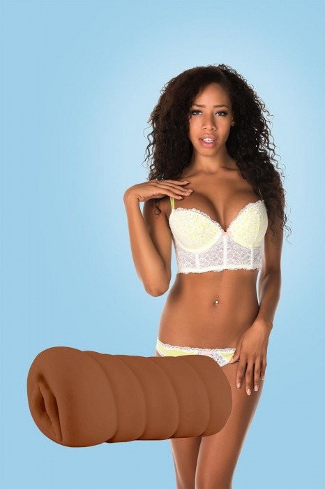 Коричневый мастурбатор-вагина BRIANNA - Dream Toys - в Подольске купить с доставкой