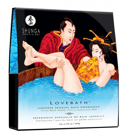 Соль для ванны Lovebath Ocean temptation, превращающая воду в гель - 650 гр. - Shunga - купить с доставкой в Подольске