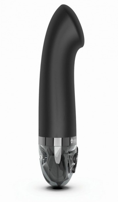 Черный вибратор с функцией электростимуляции Right on Ron - 17 см. - MyStim - купить с доставкой в Подольске