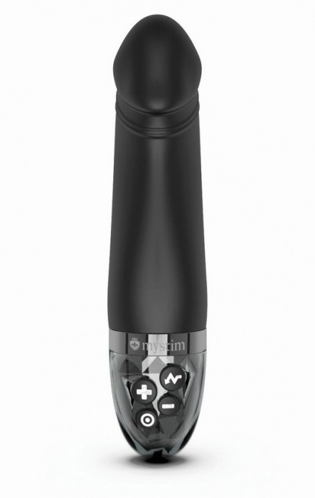 Черный вибратор с электростимуляцией Real Deal Neal - 16,5 см. - MyStim - купить с доставкой в Подольске