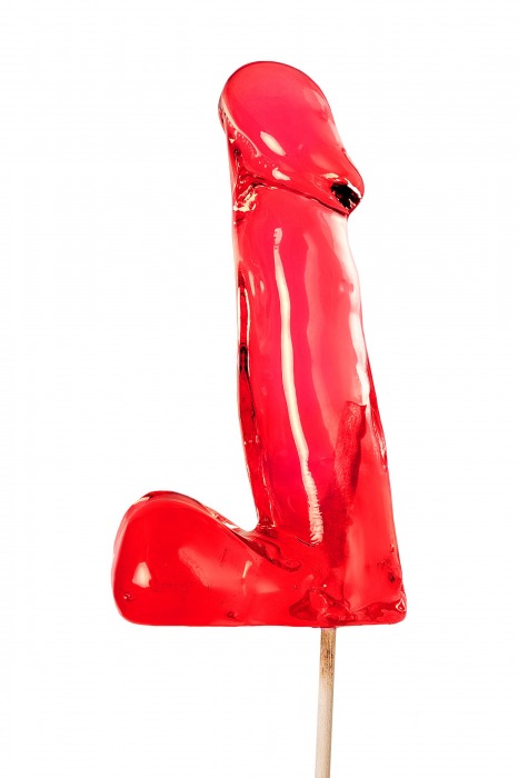 Красный леденец в форме члена со вкусом виски - 173 гр. - Sosuчki - купить с доставкой в Подольске