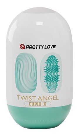 Бирюзовый мастурбатор-яйцо Twist Angel - Baile - в Подольске купить с доставкой