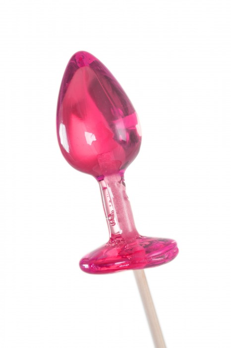 Розовый леденец  в форме анальной втулки со вкусом айриш крим - 29 гр. - Sosuчki - купить с доставкой в Подольске