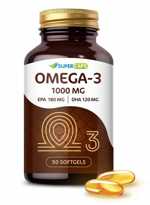 Пищевая добавка SuperCaps OMEGA-3 - 50 капсул (1000 мг) - SuperCaps - купить с доставкой в Подольске