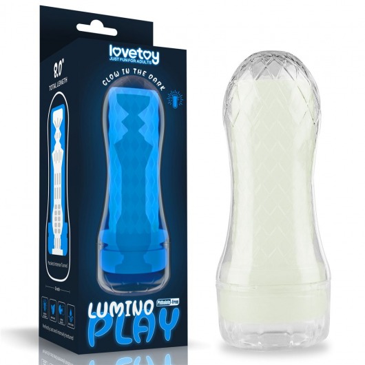 Светящийся в темноте мастурбатор Lumino Play Masturbator Pocketed - Lovetoy - в Подольске купить с доставкой