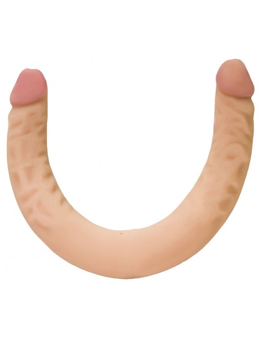 Двусторонний фаллоимитатор телесного цвета - 43 см. - LOVETOY (А-Полимер)