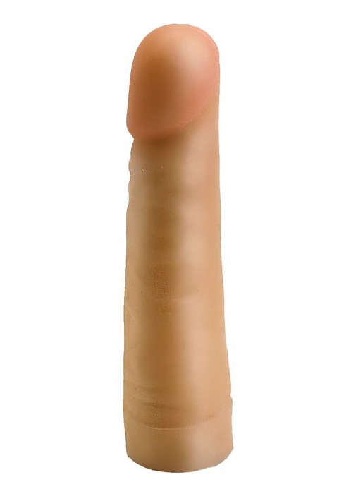 Телесный фаллос-насадка для трусиков с плугом - 17,5 см. - LOVETOY (А-Полимер) - купить с доставкой в Подольске