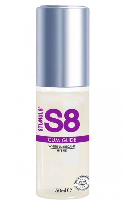 Гибридный лубрикант S8 Hybrid Cum Glide с консистенцией спермы - 50 мл. - Stimul8 - купить с доставкой в Подольске