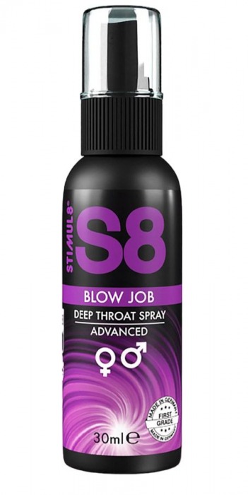Лубрикант для орального секса S8 Deep Throat Spray - 30 мл. - Stimul8 - купить с доставкой в Подольске