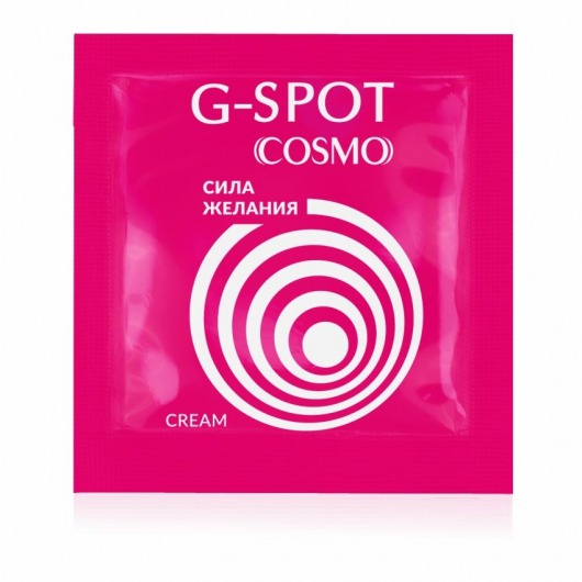 Стимулирующий интимный крем для женщин Cosmo G-spot - 2 гр. - Биоритм - купить с доставкой в Подольске
