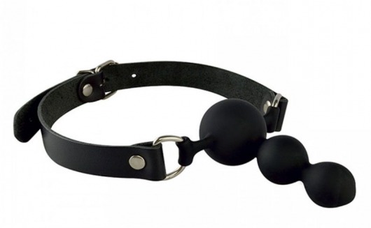 Силиконовый кляп-ёлочка на кожаных ремешках - Sitabella - купить с доставкой в Подольске