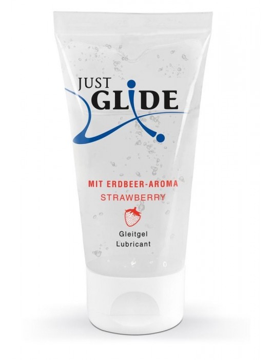 Лубрикант на водной основе Just Glide Strawberry с ароматом клубники - 50 мл. - Orion - купить с доставкой в Подольске