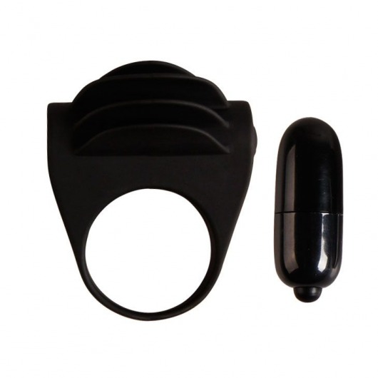 Рифленое эрекционное кольцо с вибрацией Chester - Baile - в Подольске купить с доставкой