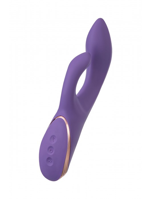 Фиолетовый вибратор-кролик Fingie с функцией Come-Hither - 21,6 см. - JOS