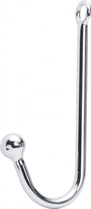 Серебристый анальный крюк с одним шариком - Notabu - купить с доставкой в Подольске