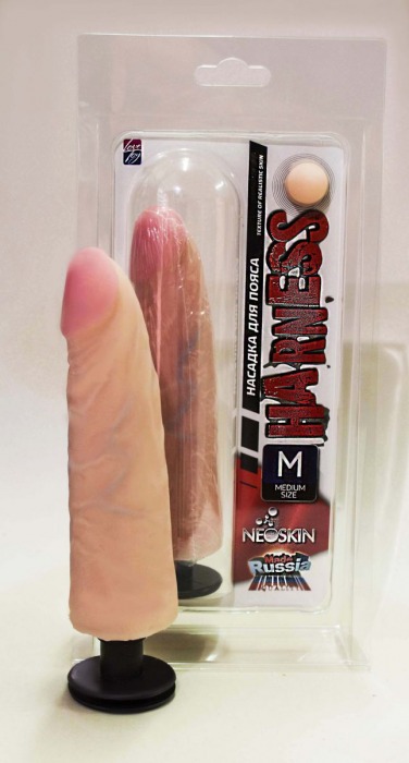 Реалистичная насадка на Harness с коннектором - 17,5 см. - LOVETOY (А-Полимер) - купить с доставкой в Подольске