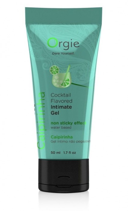 Съедобный интимный гель Orgie Lube Tube Cocktail Caipirinha - 50 мл. - ORGIE - купить с доставкой в Подольске