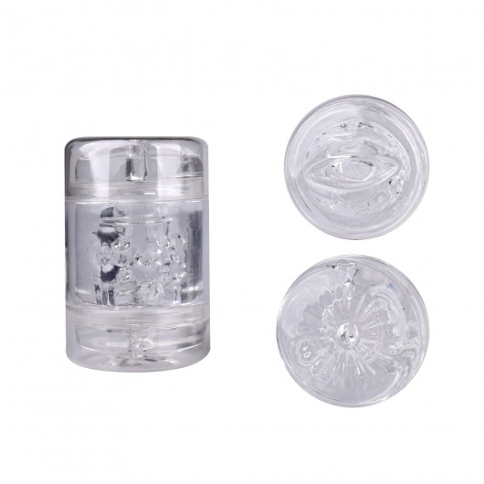 Прозрачный двусторонний мастурбатор Joy Cup - анус и рот - Erokay - в Подольске купить с доставкой