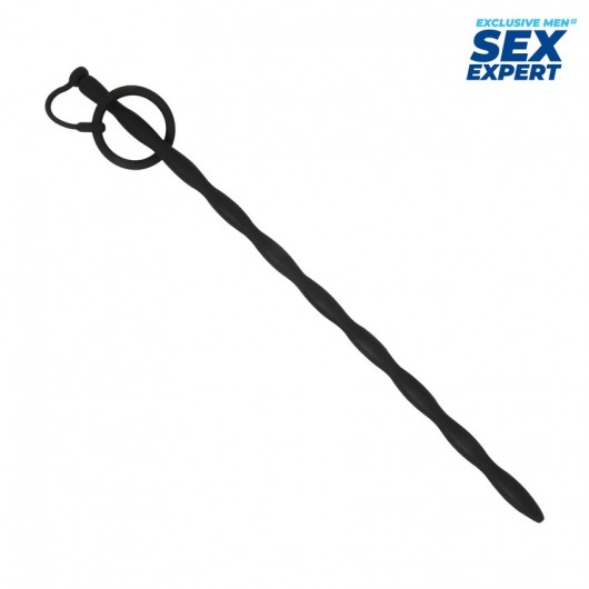 Черный стимулятор уретры Sex Expert - Sex Expert - купить с доставкой в Подольске