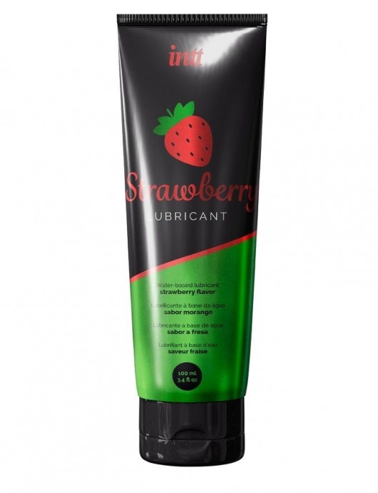 Смазка на водной основе с ароматом клубники Strawberry Lubricant - 100 мл. - INTT - купить с доставкой в Подольске