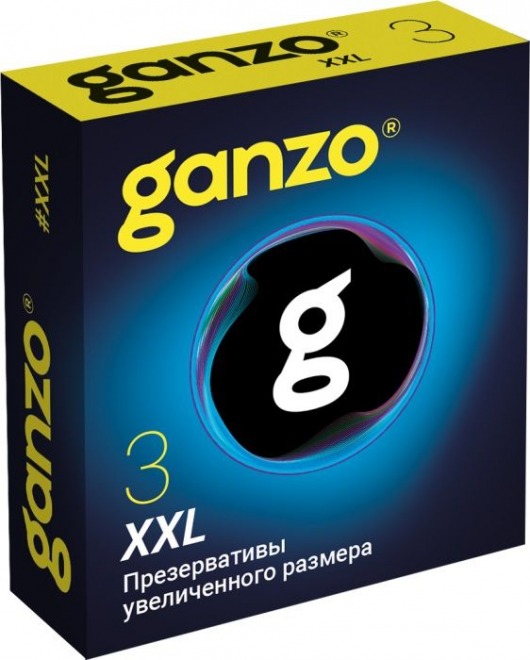 Презервативы увеличенного размера Ganzo XXL - 3 шт. - Ganzo - купить с доставкой в Подольске