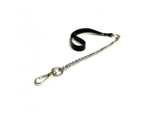 Поводок на цепочке Sex Game - 44 см. - БДСМ Арсенал - купить с доставкой в Подольске