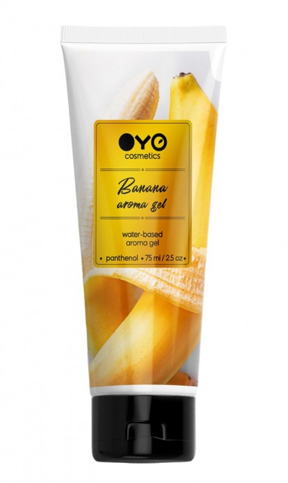 Лубрикант на водной основе OYO Aroma Gel Banana с ароматом банана - 75 мл. - OYO - купить с доставкой в Подольске