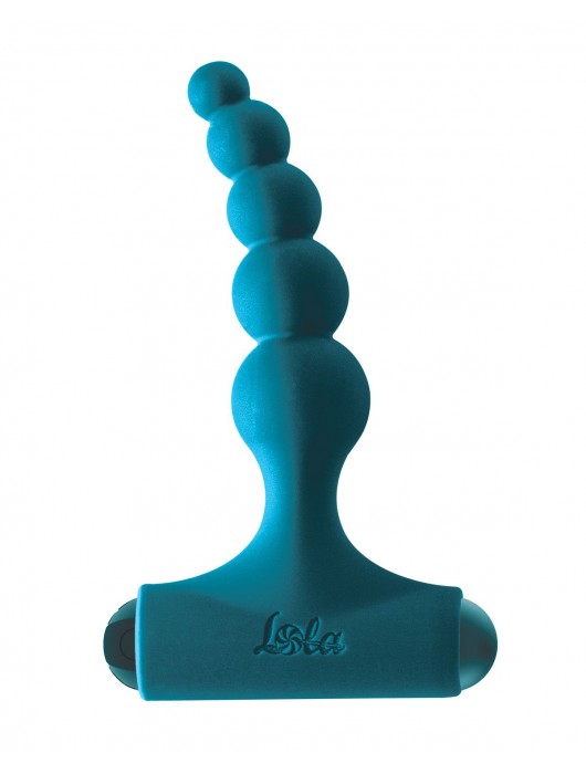 Бирюзовая анальная пробка с перезаряжаемой вибропулей Splendor 2.0 - 12,1 см. - Lola Games