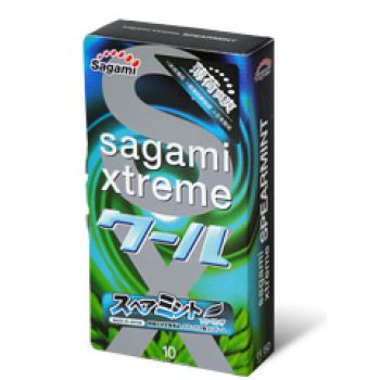 Презервативы Sagami Xtreme Mint с ароматом мяты - 10 шт. - Sagami - купить с доставкой в Подольске