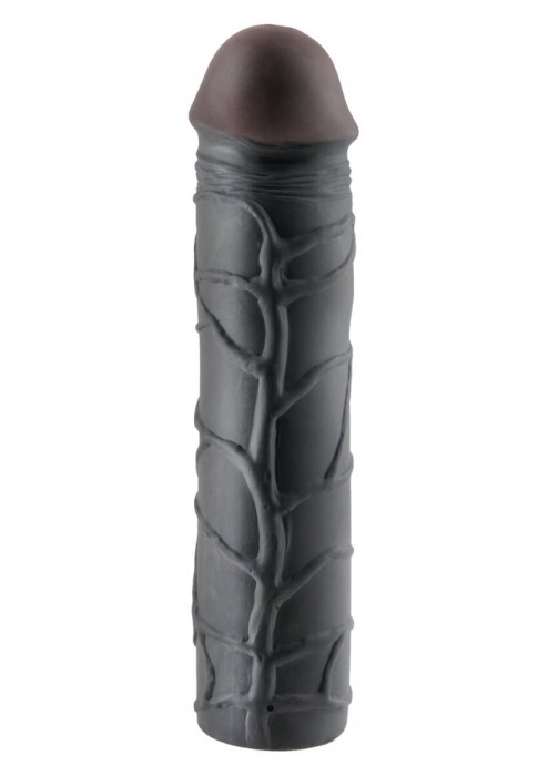 Чёрная удлиняющая насадка MEGA 3 EXTENSION - 22,8 см. - Pipedream - в Подольске купить с доставкой