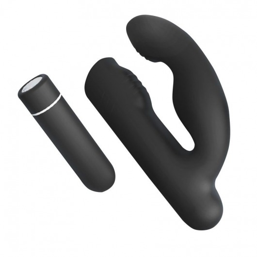 Черный вибромассажер Gladiator - 10,7 см. - S-HANDE - в Подольске купить с доставкой