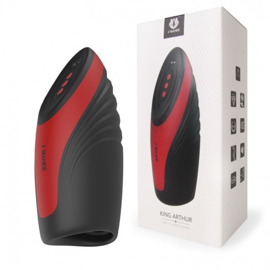 Черно-красный вибромастурбатор King Arthur - S-HANDE - в Подольске купить с доставкой