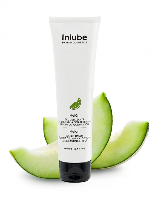 Лубрикант на водной основе Nuei Inlube с алоэ вера и ароматом дыни - 100 мл. - Nuei cosmetics - купить с доставкой в Подольске