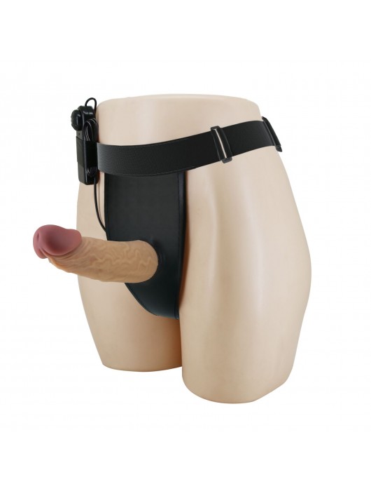 Полый вибрострапон на регулируемых трусиках Draven - 17,5 см. - Baile - купить с доставкой в Подольске