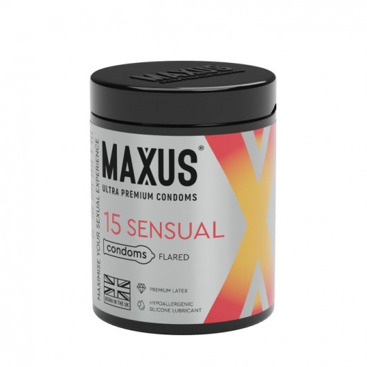 Анатомические презервативы MAXUS Sensual - 15 шт. - Maxus - купить с доставкой в Подольске