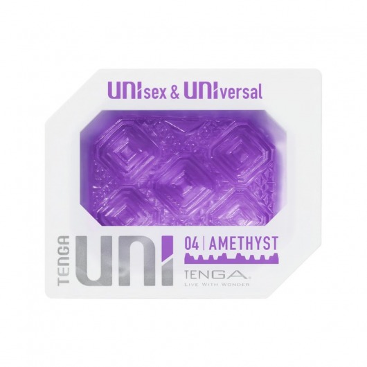 Фиолетовый мастурбатор-стимулятор Tenga Uni Amethyst - Tenga - в Подольске купить с доставкой