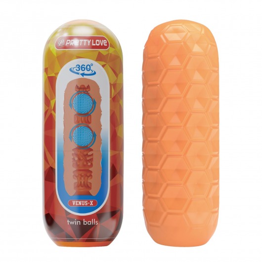 Оранжевый мастурбатор Venus-X - Baile - в Подольске купить с доставкой
