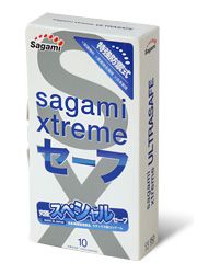 Презервативы Sagami Xtreme Ultrasafe с двойным количеством смазки - 10 шт. - Sagami - купить с доставкой в Подольске