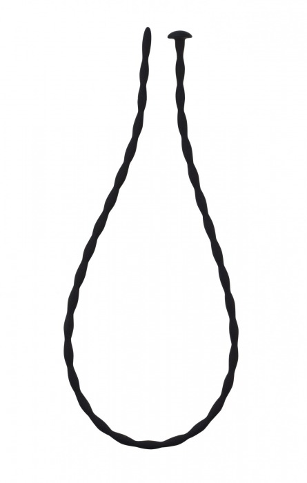 Черный уретральный массажер Glide Medium - 30 см. - Lola Games - купить с доставкой в Подольске