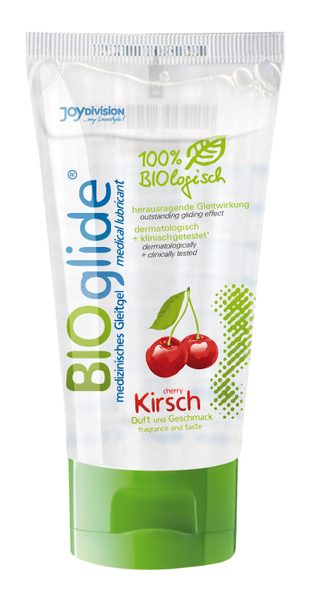 Гель-лубрикант на водной основе с ароматом вишни BIOglide Kirsch - 80 мл. - Joy Division - купить с доставкой в Подольске