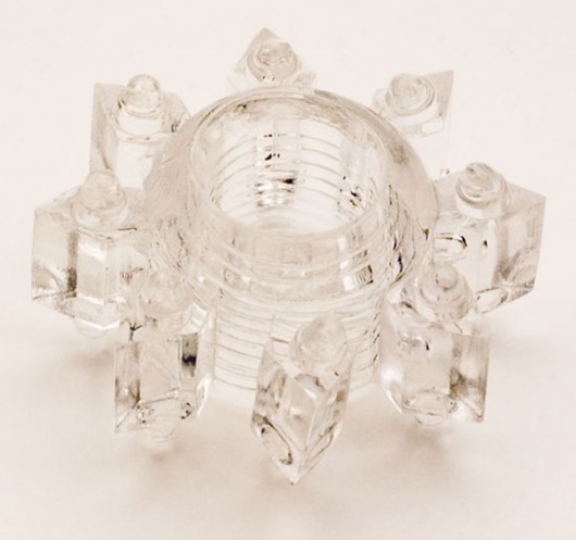 Прозрачное гелевое эрекционное кольцо-звезда - Toyfa Basic - в Подольске купить с доставкой