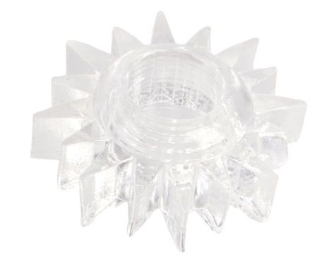 Прозрачное гелевое эрекционное кольцо-солнце - Toyfa Basic - в Подольске купить с доставкой