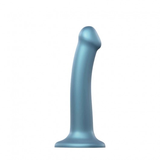 Голубой фаллоимитатор Mono Density Dildo Size M - 16 см. - Strap-on-me
