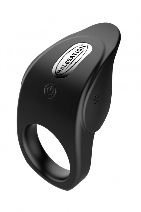 Черное эрекционное виброкольцо Vibro Lust Ring - MALESATION - в Подольске купить с доставкой