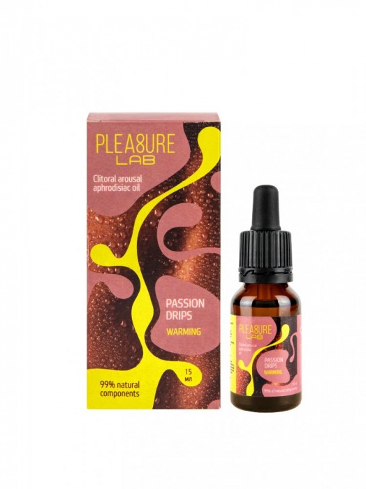 Капли с согревающим эффектом Passion Drips Warming - 15 мл. - Pleasure Lab - купить с доставкой в Подольске