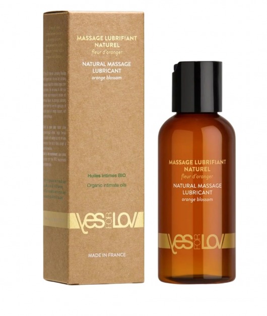Натуральная массажная смазка Natural Lubricant Orange Blossom - 100 мл. - YESforLOV - купить с доставкой в Подольске