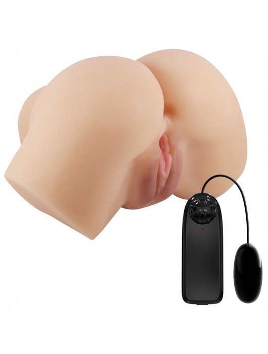 Телесный мастурбатор-полуторс Hailey с вибрацией - Baile - в Подольске купить с доставкой